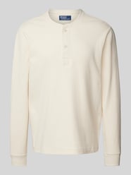 Longsleeve mit kurzer Knopfleiste von Polo Ralph Lauren Beige - 10