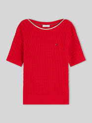 Regular Fit Pullover aus reiner Baumwolle mit kurzen Ärmeln von Tommy Hilfiger - 37