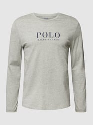 Shirt met lange mouwen en labelprint van Polo Ralph Lauren Underwear Grijs / zwart - 31
