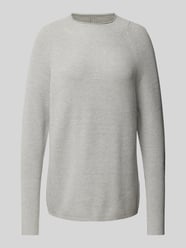 Gebreide pullover met geribde opstaande kraag, model 'KANITA' van Soyaconcept Grijs / zwart - 25