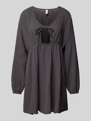 Sukienka mini z bufiastymi rękawami model ‘THYRA’ od Only Fuksjowy - 7