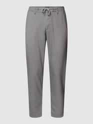 Stoffen broek met all-over motief van MCNEAL Grijs / zwart - 45