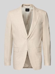 Regular Fit Leinensakko mit Reverskragen Modell 'H-HUTSON-262' von BOSS Beige - 4