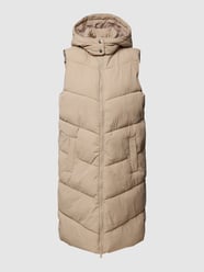 Bodywarmer met capuchon, model 'JAMILLA' van Pieces Beige - 17
