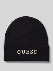 Beanie mit Label-Stitching von Guess Schwarz - 9