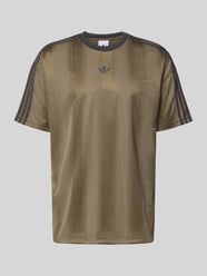 Regular Fit T-Shirt mit Logo-Print Modell 'JACQUARD' von adidas Originals Beige - 45
