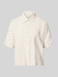 Regular Fit Kurzarmbluse aus Modal-Mix Modell 'Farise polkadot' von OPUS - 43