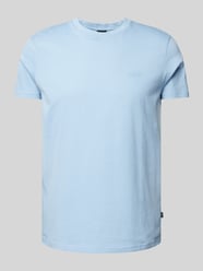 T-Shirt mit geripptem Rundhalsausschnitt Modell 'Paris' von JOOP! Collection Blau - 20