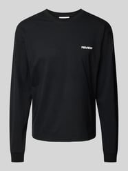 Longsleeve mit Label-Print von REVIEW Schwarz - 47