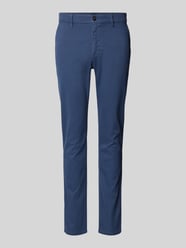 Slim Fit Chino mit seitlichen Eingrifftaschen von BOSS Orange Blau - 42