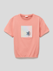 T-shirt met motiefprint van s.Oliver RED LABEL Oranje - 48