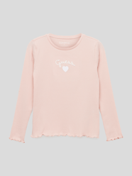 Shirt met lange mouwen en labelapplicatie van Guess Roze - 26