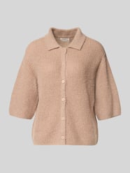 Kardigan z dzianiny z wykładanym kołnierzem od Fynch-Hatton - 41