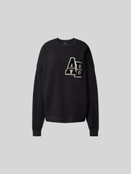 Sweatshirt mit gerippten Abschlüssen von Anine Bing Schwarz - 1