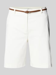 Bermudy o kroju regular fit z paskiem model ‘Days’ od B.Young - 21