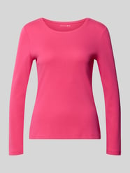 Bluzka z długim rękawem o kroju slim fit z czystej bawełny od Christian Berg Woman - 6