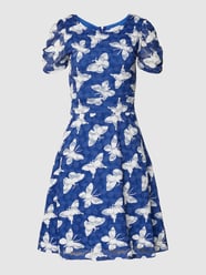 Mini-jurk met all-over motief van Apricot Blauw - 40