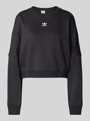 Cropped Sweatshirt mit Logo-Stitching von adidas Originals - 13