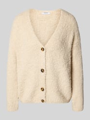 Gebreide cardigan met structuurmotief van ZABAIONE Beige - 33