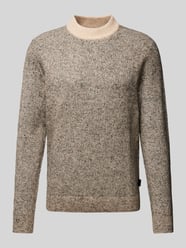 Strickpullover mit Label-Detail Modell 'COSPACE' von Jack & Jones Beige - 17