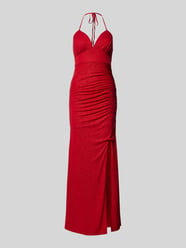 Abendkleid mit Gehschlitz von Jake*s Cocktail Rot - 42