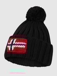 Muts met wol, model 'Semiury' van Napapijri Grijs / zwart - 34