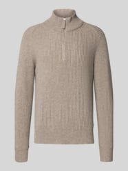 Kasjmier pullover met schipperskraag van FTC-Cashmere Beige - 21