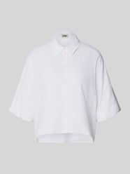 Bluzka o kroju relaxed fit z mieszanki lnu i wiskozy od DRYKORN - 4