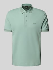 Regular Fit Poloshirt mit Label-Stitching Modell 'PADDY' von BOSS Green - 34