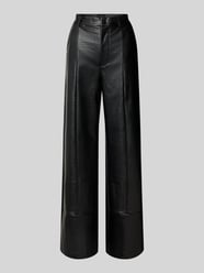 Stoffen broek in leerlook, model 'MARLOWE' van Bardot - 5