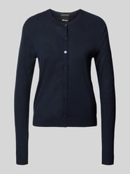 Kardigan rozpinany o kroju relaxed fit z czystej żywej wełny model 'FONAMI' od BOSS - 17