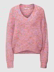 Strickpullover mit Strukturmuster von edc By Esprit Rosa - 33