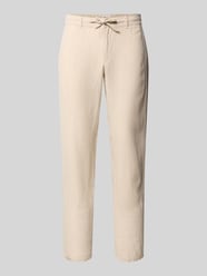 Slim Fit Leinenhose aus reinem Leinen Modell 'Fabio' von Brax Beige - 11