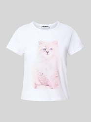 T-Shirt mit Motiv- und Label-Print von Review - 10