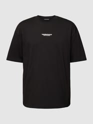 Oversized T-Shirt mit Label-Print Modell 'ABNA' von Pegador Schwarz - 15