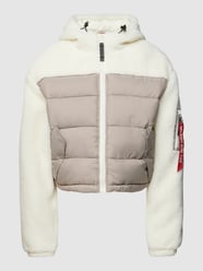 Steppjacke mit Teddyfell von Alpha Industries Beige - 24