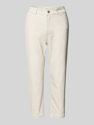 Slim fit broek met verkort model van Christian Berg Woman Grijs / zwart - 46
