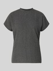 T-Shirt mit Strukturmuster und Rundhalsausschnitt von Christian Berg Woman - 14