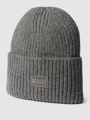 Czapka beanie z mieszanki wełny z imitacji dzianiny model ‘Kara’ od MOSS COPENHAGEN Szary - 42