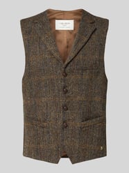 Bodywarmer van scheerwol met paspelzak op de borst model 'Warner' van Carl Gross - 8