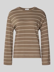 Shirt met lange mouwen van katoenmix, model 'MARYNAA' van Armedangels Beige - 8