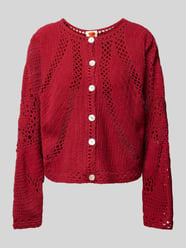 Strickjacke mit Knopfleiste von FARM RIO Rot - 1