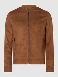 Jacke in Leder-Optik Modell 'Warner' von Jack & Jones Braun - 32