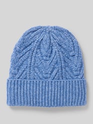 Czapka z dzianiny z fakturowanym wzorem model ‘IAMYNTE’ od ICHI - 6