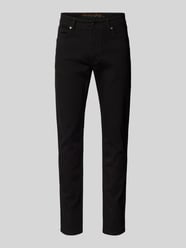 Straight Fit Jeans mit Brand-Detail von Christian Berg Men Schwarz - 16