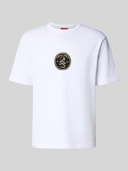 Koszulka T-shirt z czystej bawełny, krój regular fit, model 'DOBUL' od HUGO - 31