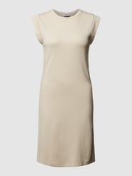 Knielange jurk met ronde hals, model 'EVERLY' van Vero Moda Wit - 19