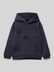 Hoodie mit Label-Stitchings von Mayoral Blau - 16