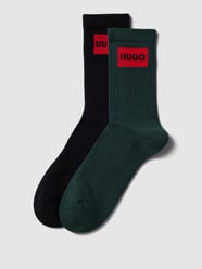 Socken mit Label-Stitching im 2er Pack von HUGO Grün - 14