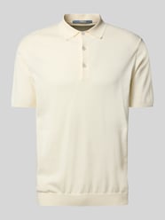 Poloshirt mit Seitenschlitzen Modell 'NITO' von PEOPLE OF SHIBUYA Beige - 8